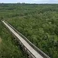 View of the boardwalk from the observation tower