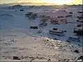 Panoramic view of Villa Las Estrellas in winter.