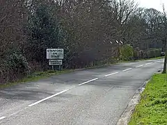 Village entrance sign to Stanford on Soar