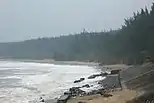 Beach of South China Sea at one of the exits.