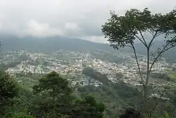 Panorama of Escuque, the capital of the municipality.