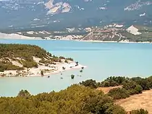 View of the Yesa Reservoir from Ruesta