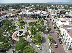 Panoramic view of downtown Tecomán.