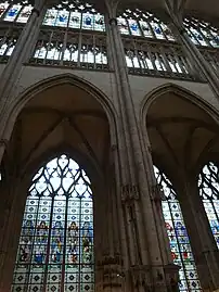 Abbey-church of St. Ouen, nave elevation, Rouen