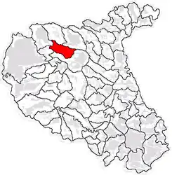 Location in Vrancea County