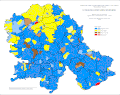 Religious structure of Vojvodina by settlements 1991.