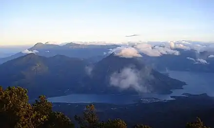 Volcanoes near Lake Atitlán Guatemala