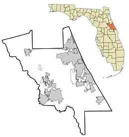 Barberville is located in Volusia County