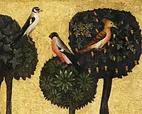 Christ on the Mountain of Olives (detail with birds)