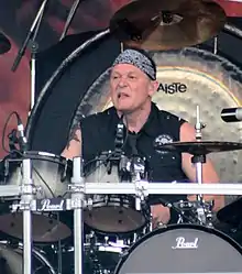 Schwarzmann with Accept at Hellfest 2013