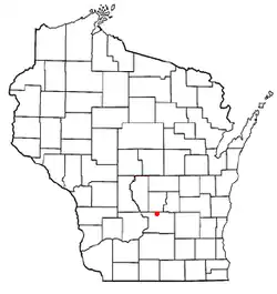 Location of Fort Winnebago, Wisconsin