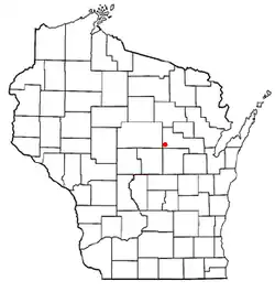 Location of Germania, Wisconsin