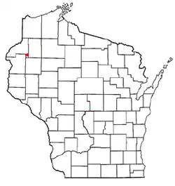 Location of Roosevelt, Wisconsin