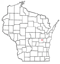 Location of Vinland, Wisconsin