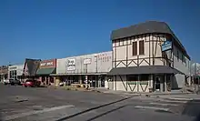 Old bank building in downtown West, Texas