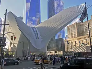 The World Trade Center Transportation Hub in New York City, by Santiago Calatrava (2016)