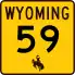 Wyoming route marker