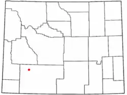 Location of Farson, Wyoming