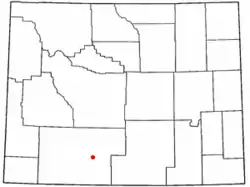 Location of Table Rock, Wyoming