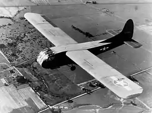 Waco CG-4A in flight