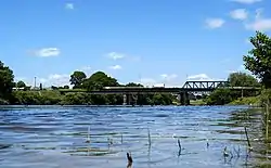 Waikato River passing through Ngāruawāhia