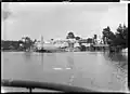 Buildings along the edge of the Waiuku River (circa 1911)