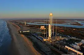 Antares 110 on pad (Antares A-One), 2013