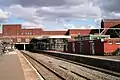 A view from platform 1 looking north towards the tunnel under the Saddlers Centre