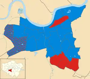 2010 results map