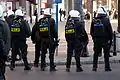 Polish riot control police in Warsaw at the March of Independence in 2011