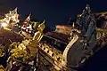 Wat Chedi Luang Stupa at night