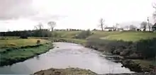 The Glazert Rivulet and the Annick Water at Water Meetings with Rashillhouse Farm on the Horizon.