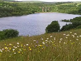 The Wayoh Reservoir looking toward the Entwistle Viaduct.