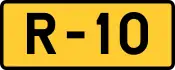 R-10 regional road shield}}