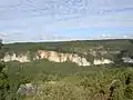 „Weiße Brüche“(white quarries) View from the Raunenstein (mountain)