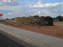 Chino Valley welcome sign