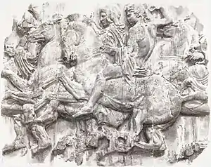 Wendy Artin, Parthenon Frieze, Phrygian Cap, 2010