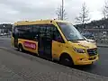 A neighbourhood bus (Quartierbus) at Essen-Werden station