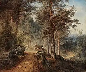 Road in Häme (A Hot Summer Day), 1860