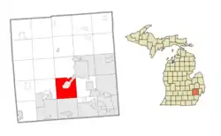 Location within Oakland County