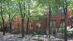 Row houses in the Jackson Boulevard District