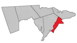 Location within Westmorland County, New Brunswick.