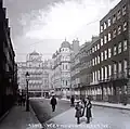 Weymouth Street in 1905 looking east towards Great Portland Street.