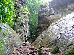 Whipps Ledges at Hinckley Reservation.