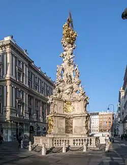 Plague Column, Vienna, Austria, by Matthias Rauchmiller and Johann Bernhard Fischer von Erlach, 1682 and 1694