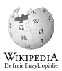 Wikipedia logo showing "Wikipedia: The Free Encyclopedia" in Bavarian