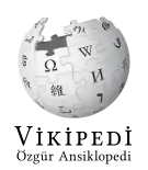 Wikipedia logo showing "Wikipedia: The Free Encyclopedia" in Turkish