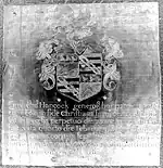 Monumental brass of William Hancock (d.1587)