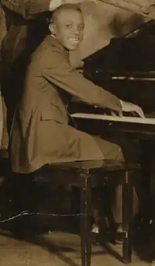 Jazz pianist Willie Gant in 1921