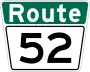 Route 52 marker